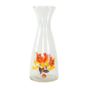 Glass carafe, Italian design, 1970s, production: Italy