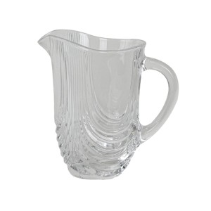 Crystal jug, Italian design, 1970s, made in Italy