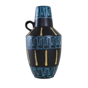 Ceramic vase, German design, 1980s, manufacturer: West Germany