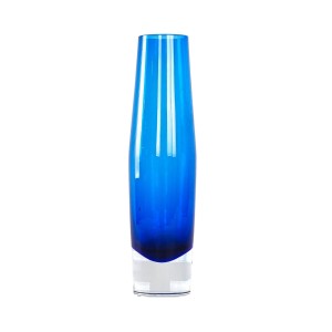 Cobalt glass vase, Danish design, 1960s, production: Denmark