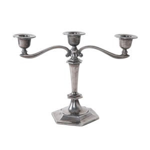 Metal candlestick, Italian design, 1960s, made in Italy