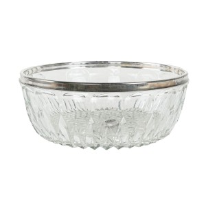 Crystal bowl, Italian design, 1960s, made in Italy