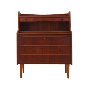 Teak secretary, Danish design, 1970s, made in Denmark