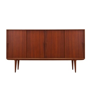 Teak highboard, Danish design, 1970s, manufacturer: Omann Jun