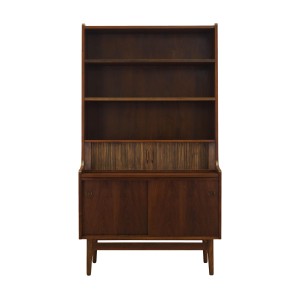 Walnut bookcase, Danish design, 1970s, designer: Johannes Sorth