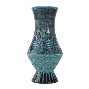 Ceramic vase, Fat Lava, German design, 1960s, made in West Germany