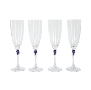 Set of four glasses, Danish design, 1970s, made in Denmark