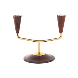 Teak candlestick, Danish design, 1970s, made in Denmark