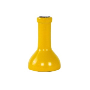 Yellow candlestick, Danish design, 1970s, made in Denmark