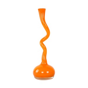Orange vase, Danish design, 1990s, made in Denmark