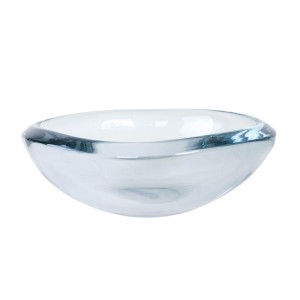 Glass bowl, Danish design, 1960s, manufactured by Holmegaard