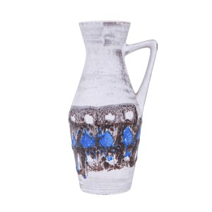 Ceramic vase with a handle, German design, 1960s, made in West Germany