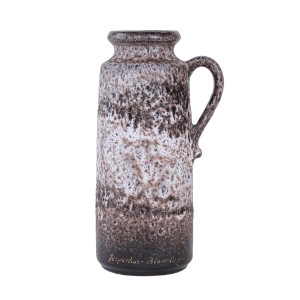 Ceramic vase with a handle, German design, 1960s, made in West Germany