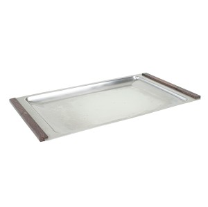 Stainless steel tray, Danish design, 1970s, made in Denmark