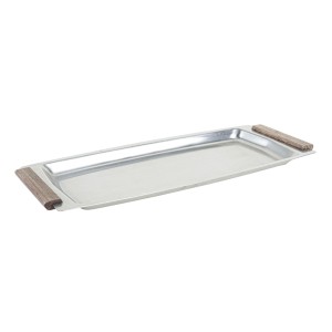 Rectangular stainless steel tray, Danish design, 1970s, made in Denmark