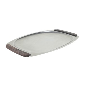 Stainless steel tray, Danish design, 1970s, made in Denmark