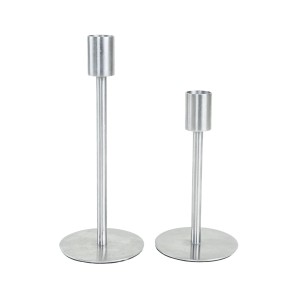 Set of metal candlesticks, Danish design, 1970s, made in Denmark