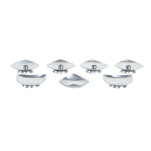 Set of steel candlesticks, Danish design, 1970s, made in Denmark