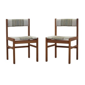 Set of two teak chairs, Danish design, 1970s, made in Denmark