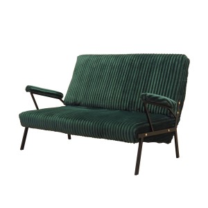 Green sofa, Italian design, 1970s, made in Italy
