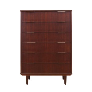 Teak chest of drawers, Danish design, 1970s, made in Denmark