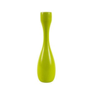 Lime-coloured candlestick, Danish design, 1970s, made in Denmark