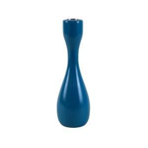 Blue candlestick, Danish design, 1970s, made in Denmark