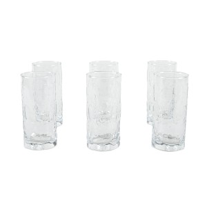 Set of six glasses, Danish design, 1970s, made in Denmark