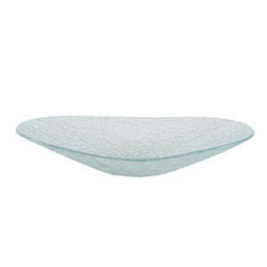 Glass serving dish, Danish design, 1970s, made in Denmark