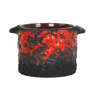 Ceramic vase, Fat Lava, German design, 1960s, made in Germany