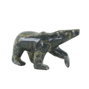 Stone bear figurine, Danish design, 1970s, made in Denmark