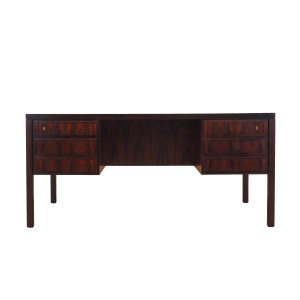 Rosewood desk, Danish design, 1970s, manufactured by Omann Jun