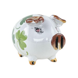 Ceramic piggy bank, Portuguese design, 1970s, made in Portugal