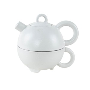 Teapot and cup set, Danish design, 1990s, manufactured by Broste Copenhagen