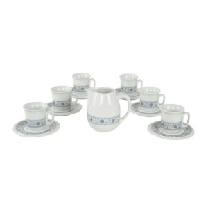 Teapot and cup set, Italian design, 1970s, made in Italy