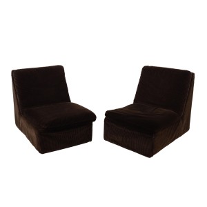 Brown modular sofa, Italian design, 1970s, manufactured by Busnelli