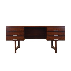 Rosewood desk, Danish design, 1970s, manufacturer: Eigil Petersens Møbelfabrik