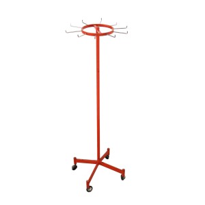 Swivel coat rack on castors, Danish design, 1970s, made in Denmark