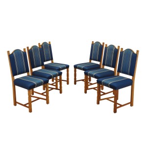 Set of six oak chairs, Danish design, 1960s, designer: Henning Kjærnulf