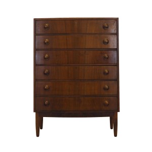 Walnut chest of drawers, Danish design, 1960s, designer: Kai Kristiansen