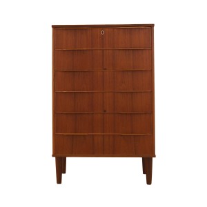 Teak chest of drawers, Danish design, 1970s, made in Denmark