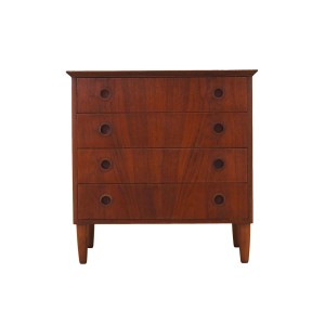 Teak chest of drawers, Danish design, 1970s, made in Denmark