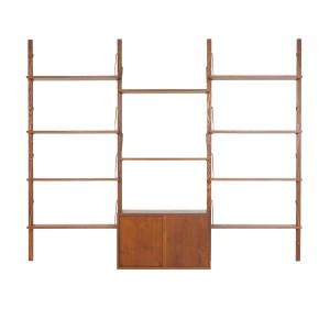 Teak modular shelving unit, Danish design, 1960s, made in Denmark