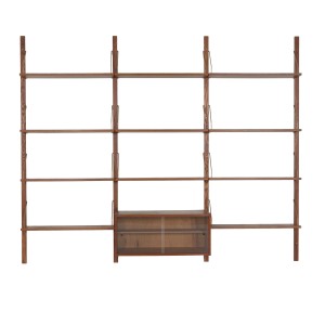 Teak modular shelving unit, Danish design, 1960s, made in Denmark