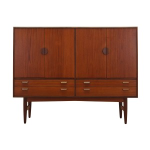 Teak highboard, Danish design, 1960s, made in Denmark