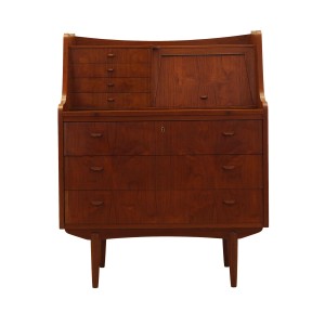 Teak secretary desk, Danish design, 1970s, manufacturer: AG Spejl Kobberbeskyttet