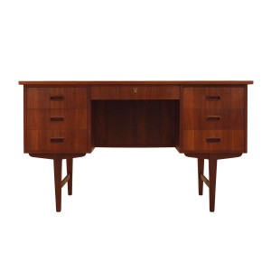 Teak desk, Danish design, 1970s, made in Denmark