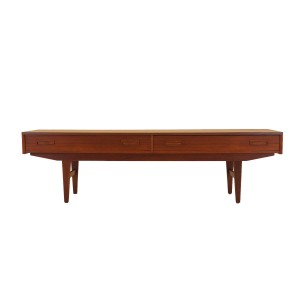 Teak lowboard, Danish design, 1960s, made in Denmark