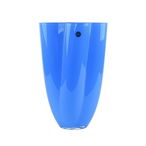 Blue vase, Danish design, 1980s, manufactured by Royal Copenhagen