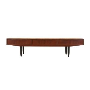 Danish teak veneer sideboard with three drawers, 1970s